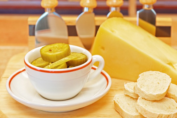 CUT THE FAT Jan. 16 is International Hot and Spicy Food Day, while Jan. 20 is National Cheese Lovers' Day. Combine spicy dill pickles with your favorite cheese for the perfect charcuterie board, as pickles help break down the fat in cheese, says the Quick Pickle Kit team. - PHOTO COURTESY OF QUICK PICKLE KIT