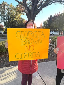 UNCERTAIN FUTURE District staff will come back with its final recommendation for the future of the Georgia Brown school site and its dual immersion program by February. - FILE PHOTO COURTESY OF YESSENIA ECHEVARRIA