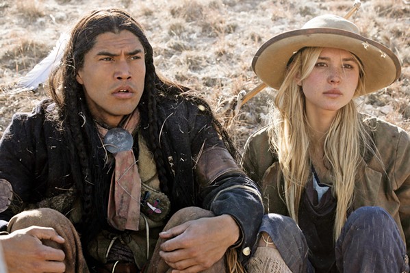 FRONTIER LOVE Sam (Martin Sensmeier) and Elsa (Isabel May) fall in love in episode 7 of the Paramount TV series 1883. - PHOTO COURTESY OF 101 STUDIOS AND CBS ENTERTAINMENT