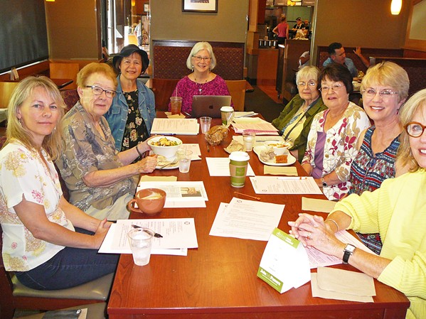 DREAM TEAM Participating members of the Central Coast Music Teachers Association include local music instructors Kate Hepworth, Betty Hansen, Nell Kauffman, Deborah Lagomarsino, Charlotte Wallace, Louise Frye, Linda Brady, and Mary Stornetta (from left to right). - PHOTO COURTESY OF THE CENTRAL COAST MUSIC TEACHERS ASSOCIATION