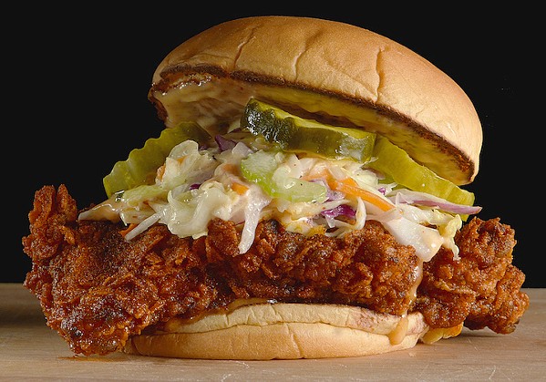 CLAIM TO FAME If you're in the mood for a classic, you can't go wrong with Jay Bird's Nashville hot chicken sandwich. - PHOTOS COURTESY OF JAY BIRD'S