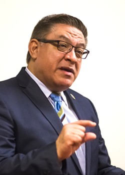 NEXT IN THE PIPELINE Hot on the heels of gaining the Democratic nomination for the 24th District congressional race, Rep. Salud Carbajal leads a gun safety bill, which the House will deliberate on June 9. - FILE PHOTO BY CHRIS MCGUINNESS