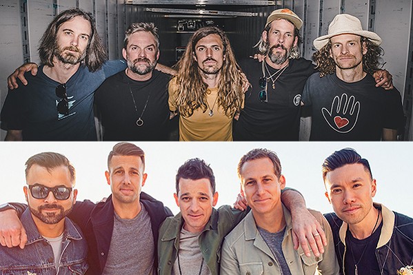 CO-HEADLINERS Dispatch (top) and O.A.R. (bottom) bring their summer tour into the Vina Robles Amphitheater with G. Love joining in on July 19. - PHOTOS COURTESY OF VINA ROBLES AMPHITHEATRE