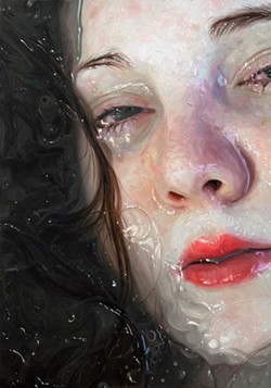 BE PERFECTLY STILL "Not struggling in the face of uncontrollable and painful circumstances" is at the center of this 2021 painting. - IMAGE COURTESY OF ALYSSA MONKS AND FORUM GALLERY, NEW YORK, NY