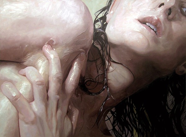 VASELINE II In this 2007 painting, Monks covered herself in Vaseline and painted from a photo, though she doesn't consider it a self-portrait. - IMAGE COURTESY OF ALYSSA MONKS AND ROBERTA AND STYART STRAUS