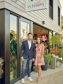 CALIFORNIA DREAMIN’ In Bloom co-owners Chris and Nicole Haisma, wine collectors and longtime fans of the Central Coast, left Chicago for Paso’s oak-studded hills in 2020, then opened their dream dining establishment in 2022. - PHOTOS COURTESY OF IN BLOOM