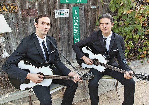 'CATHY'S CLOWN' The Everly Brothers Experience with brothers Zachary and Dylan Zmed standing in for Don and Phil Everly comes to the Clark Center on Feb. 12. - PHOTO COURTESY OF THE CLARK CENTER