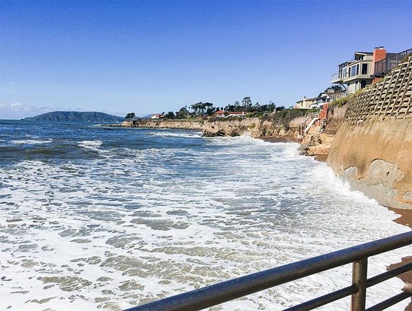 COASTAL CLIMATE The Coastal Act that created the California Coastal Commission didn't prepare the body to battle climate change issues, such as whether to protect private properties from sea level rise. - FILE PHOTO BY CAMILLIA LANHAM