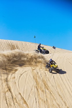 DUNE DRIVING A classic activity for a Central Coast-based bachelor party is to go ATV riding on the Oceano Dunes. - FILE PHOTO BY JAYSON MELLOM