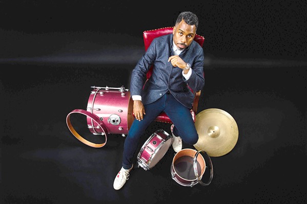 JAZZ, R&amp;B, HIP-HOP, AND POP Grammy-nominated drummer, composer, and producer Nate Smith appears with his band KINFOLK at the Spanos Theatre on April 7. - COURTESY PHOTO BY CORY DEWALD
