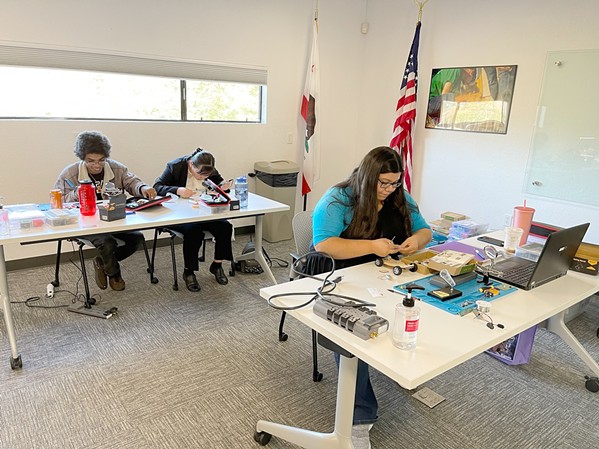 TECH TALKS SLO Partners' Modern Manufacturing Bootcamp hopes to upskill women for STEM careers by teaching them functions like assembling and operating drones and 3D printers and programming remote-controlled cars. - PHOTO COURTESY OF SLO PARTNERS