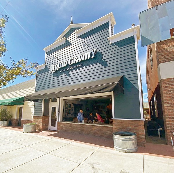 PINTS AND PIZZA The new Liquid Gravity taproom in Orcutt is located next door to Patricio's Pizza, in the pizzeria's former banquet room. The brewery's owner described Liquid Gravity's relationship to Patricio's as symbiotic, as the two venues often get spillover business. - PHOTO COURTESY OF LIQUID GRAVITY