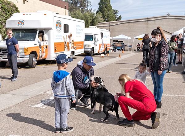 VET ON THE GO As part of its goal to keep pets in homes across the Central Coast, C.A.R.E.4Paws offers low- or no-cost services in local communities via its mobile clinics. - FILE PHOTO COURTESY OF C.A.R.E.4PAWS