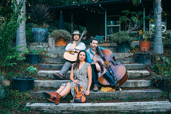 HOP ABOARD SLOfolks presents bluegrass trio Late for the Train on Oct. 13, in Coalesce Bookstore, and Oct. 14, in Castoro Cellars. - COURTESY PHOTO BY KORY THIBEAULT