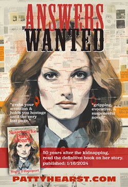 ANSWERS WANTED Searching for Patty Hearst explores the wild twists and turns of Patty Hearst's kidnapping nearly 50 years later. - IMAGE COURTESY OF LEXOGRAPHIC PRESS