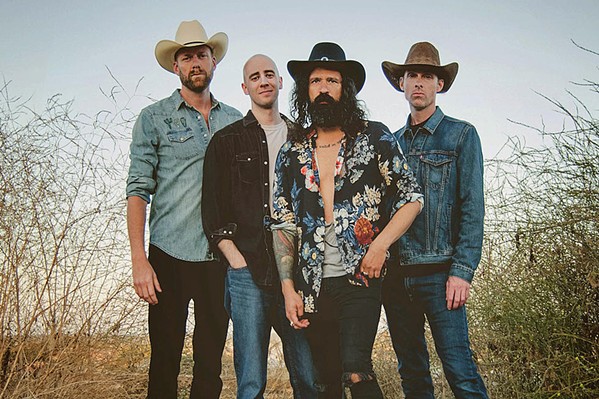 BAD BOYS Outlaw country-charged blues rockers Ted Z and the Wranglers bring their narrative songs to The Siren on Jan. 5. - COURTESY PHOTO BY LESLIE CAMPBELL