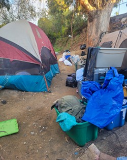 START SOMEWHERE Morro Bay recently passed new rules aimed at reducing the size of homeless encampments in the city. - PHOTO COURTESY OF WENDY BLACKER