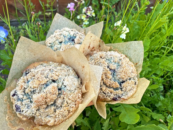 GUILT-FREE PLEASURES Options abound at Drizzle Bakery for customers with special diets. Watch for seasonal items such as gluten-free wild blueberry lemon almond muffins, and inquire about gluten-free and vegan cakes, cupcakes, and cookies. - PHOTO COURTESY OF DRIZZLE BAKERY