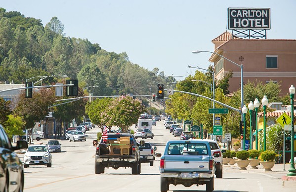 CHANGE COMING This summer, El Camino Real through downtown Atascadero will start to look very different, as the city embarks on a construction project to narrow the street to one lane in each direction with a center lane for parking. - FILE PHOTO BY JAYSON MELLOM