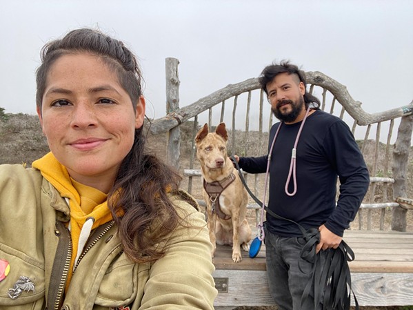 FAMILY AFFAIR Founder Juan Luzuriaga (right) runs Ancestral Treats with his sister and Ayurveda enthusiast Maria Belen (front) who got him interested in learning more about dog nutrition for his pet, Moksha (center). - PHOTOS COURTESY OF JUAN LUZURIAGA