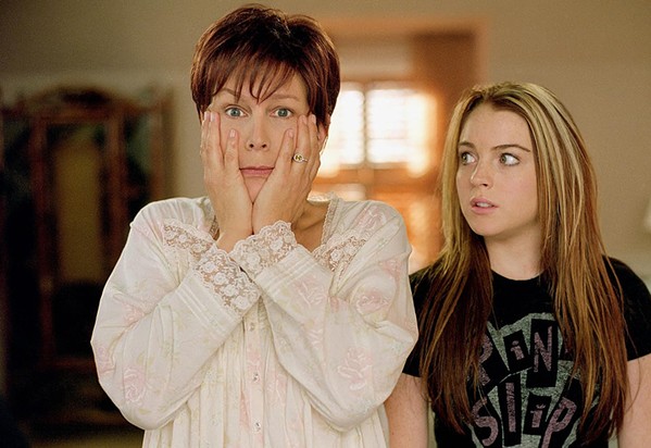 THE OLD SWITCHAROO Overworked mom Tess Coleman (Jamie Lee Curtis) and her rebellious teenage daughter, Anna (Lindsay Lohan), switch bodies and lives in the 2003 Disney film Freaky Friday, screening at the Palm Theatre of San Luis Obispo. - PHOTO COURTESY OF WALT DISNEY PICTURES