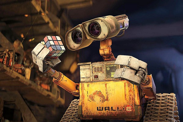 ELECTRIC LOVE Left alone on a trashed Earth, garbage collection robot WALL-E (voiced by Ben Burtt) meets a visiting robot and embarks on an adventure, in WALL-E, screening at The Palm Theatre of San Luis Obispo. - PHOTO COURTESY OF PIXAR ANIMATION STUDIOS AND WALT DISNEY PICTURES