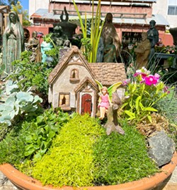 TINY HOME Design and build your own little fantasy world to take root in your garden at the upcoming Create a Fairy Garden workshop at the Cambria Nursery and Florist on June 8. - PHOTO COURTESY OF CAMBRIA NURSERY AND FLOREST