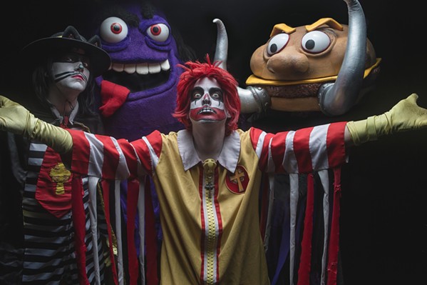 MCMETAL Self-proclaimed "drive-thru metal" act Mac Sabbath brings their fast-food-inspired rock to Rod &amp; Hammer Rock on June 20. - COURTESY PHOTO BY JEREMY SAFFER