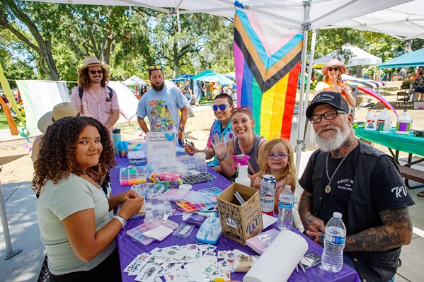 PRIDE CONTINUES Residents create crafts together at Atascadero's first major Pride event on June 16. - PHOTO COURTESY OF GALA PRIDE AND DIVERSITY CENTER