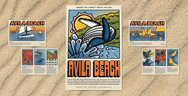 GET YOUR POSTERS Combining both typography and illustration, Jennifer Leo created tourism posters for Avila Beach by illustrating some of the wild animals' visitors can look forward to seeing. - IMAGES COURTESY OF JENNIFER LEO