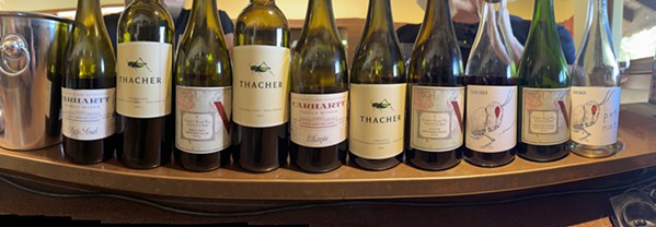 WINE AND DINE Wines from both Paso Robles' Thacher Winery and Los Olivos' Carhartt Family Wines will share the spotlight during a five-course dinner planned for early October. - PHOTO COURTESY OF THACHER WINERY