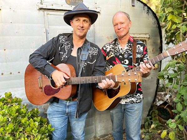 SONGSMITHS Singer-songwriters Jody Mulgrew and Gary Garrett team up at Morro Bay's St. Peter's by the Sea on Sept. 14. - PHOTO COURTESY OF JODY MULGREW AND GARY GARRETT