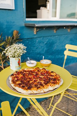 THE STANDARD Nailing the pepperoni pie was crucial for the Sizemores since that's the pie most people judge a pizza place by. - COURTESY PHOTO BY SARAH LEADER OF SARAH KATHLEEN PHOTOGRAPHY