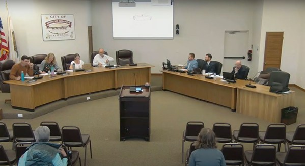 TRY AGAIN During the Sept. 16 Arroyo Grande Planning Commission meeting, commissioners advised staff to redraft a new telecommunications facility policy. - SCREENSHOT FROM AN ARROYO GRANDE PLANNING COMMISSION MEETING