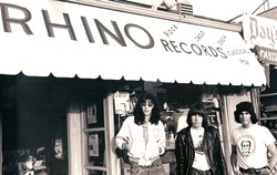 GO TO RHINO RECORDS :  As a record store, Rhino achieved cult status as a haven for hardcore music misfits. As a record label, it launched careers, pioneered the boxed set (seriously), and was cherished by music lovers around the globe. Director Keith Shapiro peers into the bizarre and wonderful culture of Rhino Records in the world premiere of Rhino Resurrected. And yes, that is a photo of the Ramones in front of the store. - PHOTO COURTESY OF KEITH SHAPIRO