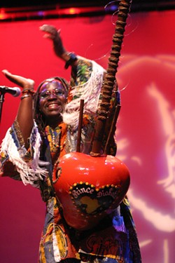 AFRICAN PRINCE:  Prince Diabat&Egrave;, a kora player and singer from Guinea, West Africa, plays two SLO Folks shows: May 23 at Coalesce Bookstore and May 24 at Castoro Cellars. - PHOTO COURTESY OF PRINCE DIABAT&HELLIP;