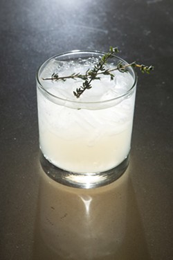 KILLIN&rsquo; IT:  Brought to you by Luna Red&rsquo;s Bar Manager Jason Nuss, The Killin&rsquo; Thyme is a perfect autumn cocktail: refreshing, but with a bite. - PHOTO BY STEVE E. MILLER