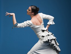 FLAMENCO FEVER!:  Feel the fiery rhythms of authentic flamenco when Savannah Fuentes performs on July 7 at the SLO City Library. - PHOTO BY STEPHEN RUSK
