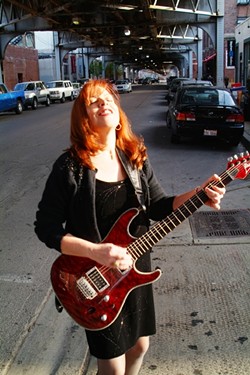 BLOWIN&rsquo; IN THE FROM THE WINDY CITY :  Chi-town guitarist-vocalist Liz Mandeville and the Blue Points play on April 25 at the SLO Vets Hall. - PHOTO COURTESY OF LIZ MANDEVILLE