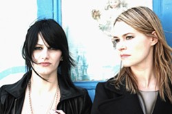 FOR THE LOVE OF MUSIC :  Camila Grey (left) and Leisha Hailey are Uh Huh Her, an electro-pop dup playing July 29 at SLO Brew. - PHOTO COURTESY OF UN HUH HER