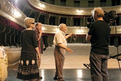 HOMECOMING :  The film crew documents &ldquo;Botso&rdquo; Korisheli&rsquo;s visit to a theater in his native country, Georgia. - PHOTO COURTESY OF CINEMA HOUSE FILMS