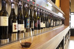 WINE UPON WINE :  Nearly 50 Paso Robles wines are available by the glass at Paso Wine Centre, including artisan brands with very limited production. - PHOTO BY STEVE E. MILLER