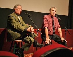 YOUR HOSTS:  Film aficionados and former KCBX "Take Two" radio hosts Bob Whiteford and Jim Dee, the latter of whom owns The Palm, screen classic and sometimes obscure films, introducing them before the screening and following with a Q&A. - PHOTO BY GLEN STARKEY