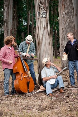 HILL MUSIC :  Yo Pitzy Jug Band performs classic Americana music with family themes at a Red Barn potluck Dec. 31 in Los Osos. - PHOTO COURTESY OF YO PITZY JUG BAND