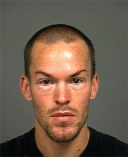 WILD NIGHT :  San Luis Obispo resident Samuel Dabill is accused in a string of vandalism and burglary events along a stretch of Marsh Street on Nov. 27, believed to have caused thousands of dollars in damage and scared the crap out of pedestrians and salon employees. - MUGSHOT COURTESY OF SLOPD
