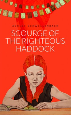 ONE FINE HADDOCK:  Mignon Khargie designed the cover for Scourge of the Righteous Haddock, using artwork created by Lena Rushing. - IMAGE BY MIGNON KHARGIE