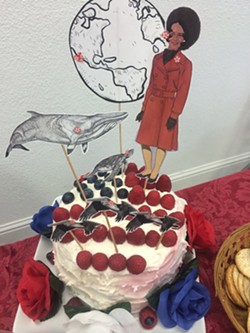 A cake bearing Heidi Harmon&rsquo;s likeness. - PHOTO  COURTESY OF HEIDI HARMON