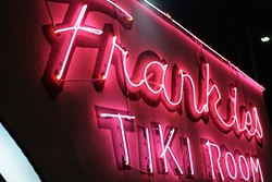 FAMOUS FRANKIE&rsquo;S:  We start our fun in Frankie&rsquo;s Tiki Room with two couples&mdash;Kim and Jason from SLO Town, and Gilbert and Esther from Guadalupe. - PHOTOS BY GLEN STARKEY