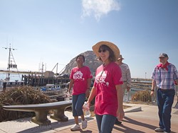 STROLLING THE EMBARCADERO:  Participants in the Food Bank&rsquo;s annual Hunger Walk make their way from Morro Rock to the finish line, raising money and awareness for individuals in San Luis Obispo County suffering from hunger. - PHOTO COURTESY OF TERHOST PRODUCTIONS