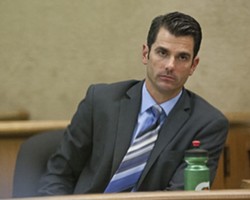 MISTRIAL! :  Eight jurors found San Luis Obispo firefighter John Ryan Mason not guilty Sept. 27, splitting with four of their peers over whether Mason started the bar fight that left Los Osos resident Jory Brigham with 17 broken bones in his face. - FILE PHOTO BY STEVE E. MILLER